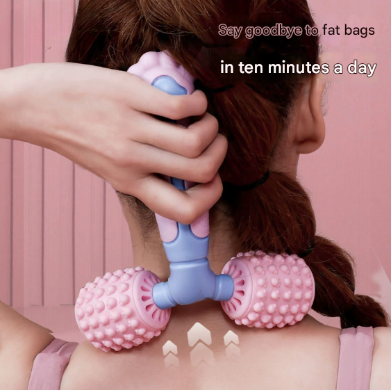 Y Shaped Dual Roller Massager For Deep Tissue Muscle Relief Handheld Fascia Tool Legs & Body Massagers