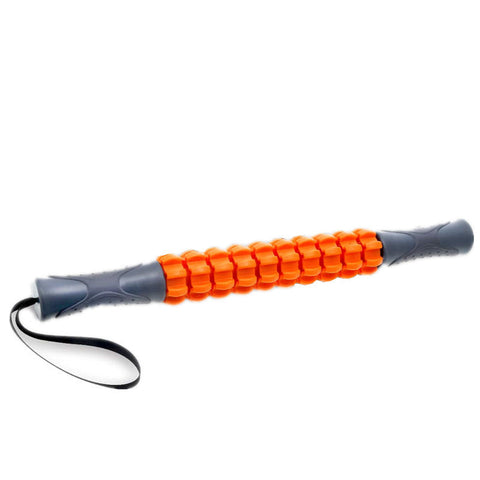 Orange Deep Tissue Massage Roller Stick For Muscle Soreness & Recovery Portable Fascia Release Tool Massagers