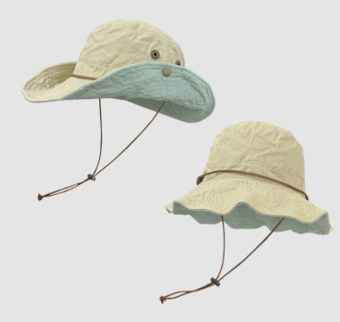 Yellow Wide Brim Outdoor Cowboy Sun Hat Adjustable & Breathable For Hiking Fishing And Camping Hats & Headwear