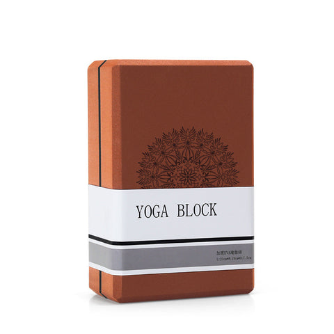 Coffee Brown High Density Eva Foam Yoga Block For Support & Stability Lightweight Non Slip Brick Pilates Stretching Other Equipment & Gear