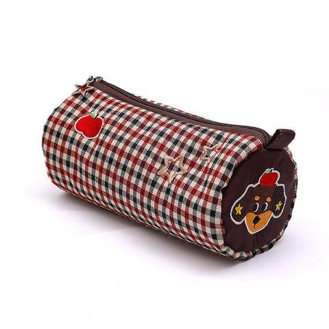 Coffee Vibrant Color Block Pencil Case Large Capacity Stationery Organizer For School & Office Pencil Cases