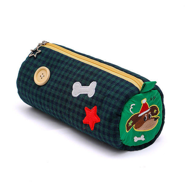 Green Vibrant Color Block Pencil Case Large Capacity Stationery Organizer For School & Office Pencil Cases