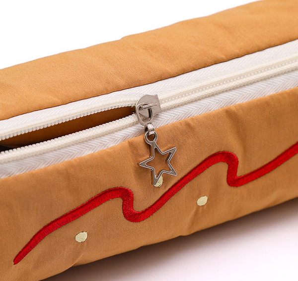 Light Coffee Brithday Dod Vibrant Color Block Pencil Case Large Capacity Stationery Organizer For School & Office Pencil Cases