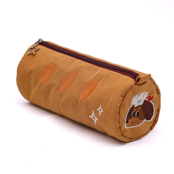 Light Coffee Kitchen Dod Vibrant Color Block Pencil Case Large Capacity Stationery Organizer For School & Office Pencil Cases