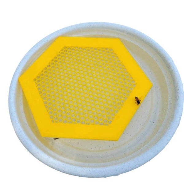 2Pcs S 180X160x3mm Yellow Floating Bee Saver Waterer Safe Drinking Platform For Garden Ponds & Bird Baths