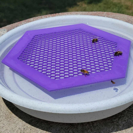 2Pcs S 180X160x3mm Purple Floating Bee Saver Waterer Safe Drinking Platform For Garden Ponds & Bird Baths