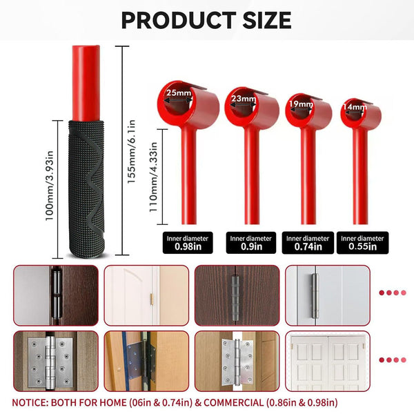 Heavy Duty 4 In 1 Door Hinge Adjustment Tool Wrench For Aligning & Lifting Sagging Doors Door Locks & Lock Mechanisms