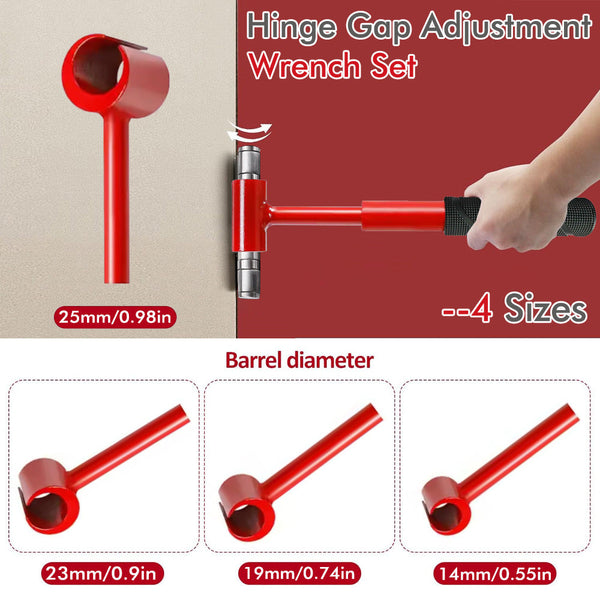 Heavy Duty 4 In 1 Door Hinge Adjustment Tool Wrench For Aligning & Lifting Sagging Doors Door Locks & Lock Mechanisms