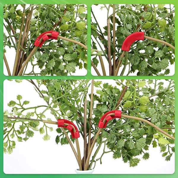60Pcs Red 90 Degree Plant Bender Clips For Low Stress Training (Lst) Reusable Stem & Branch Trainer Increased Yields Plant Ties & Supports