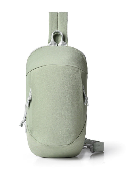 Green Minimalist Anti Theft Sling Bag For Men & Women Water Resistant Crossbody Chest Pack Fits 9.7 Inch Tablet Women's Bags & Handbags