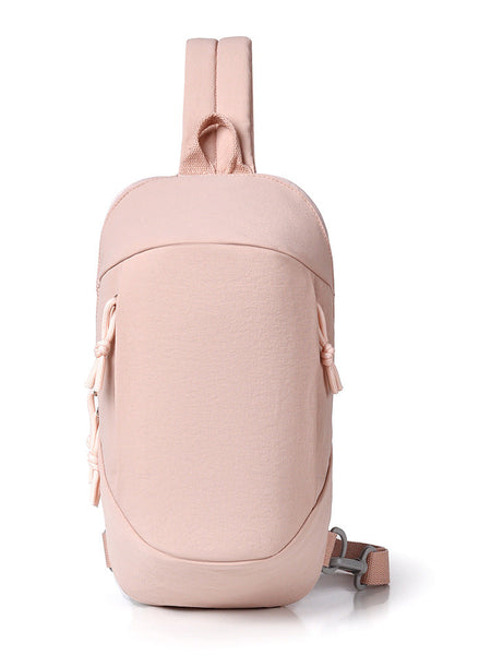 Pink Minimalist Anti Theft Sling Bag For Men & Women Water Resistant Crossbody Chest Pack Fits 9.7 Inch Tablet Women's Bags & Handbags