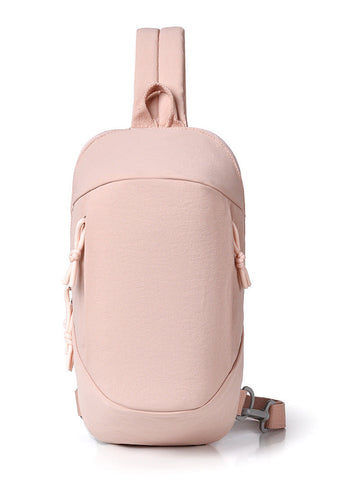 Pink Minimalist Anti Theft Sling Bag For Men & Women Water Resistant Crossbody Chest Pack Fits 9.7 Inch Tablet Women's Bags & Handbags