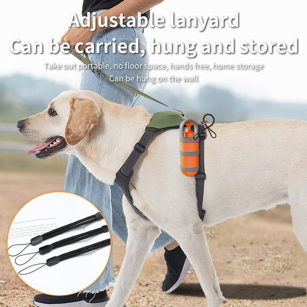 Orange And Grey Hygienic Portable Dog Pooper Scooper With Integrated Bag Dispenser Pooper Scooper & Bags