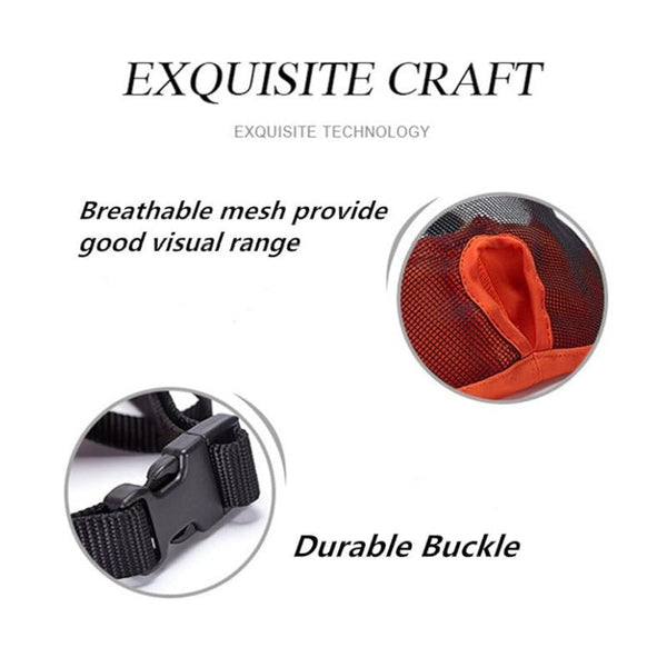 Green Breathable Mesh Dog Muzzle For Short Nosed Breeds(Size L) Muzzles