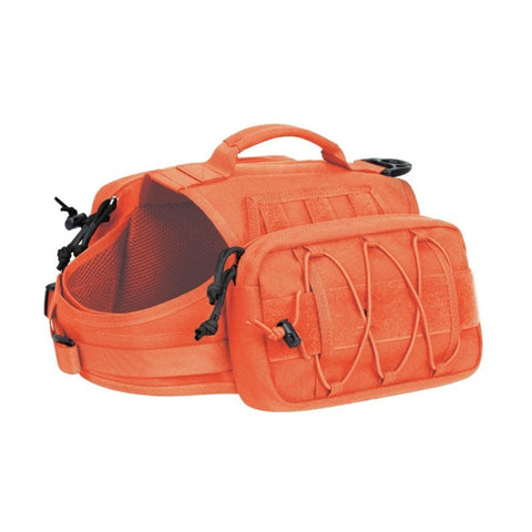Orange Durable Dog Saddle Bag Harness For Outdoor Adventures Small Animal Supplies