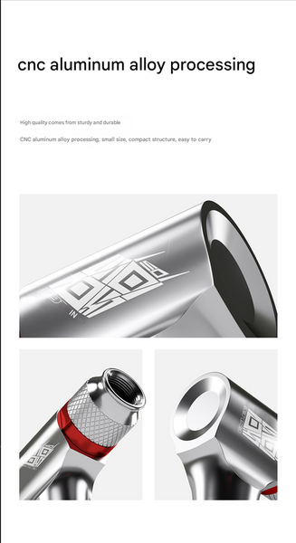 Black Co2 Bike Tire Inflator With Nozzle Quick Inflation For Road And Mountain Bikes Bike Tools