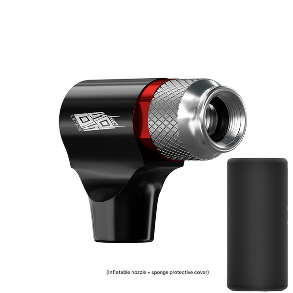 Black Co2 Bike Tire Inflator With Nozzle Quick Inflation For Road And Mountain Bikes Bike Tools