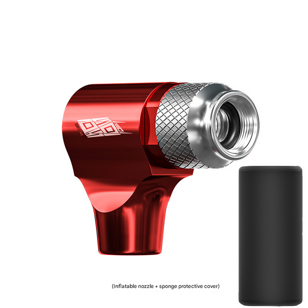 Red Co2 Bike Tire Inflator With Nozzle Quick Inflation For Road And Mountain Bikes Bike Tools