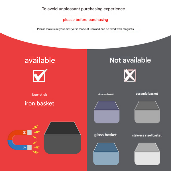 4Piece Black Small Flower Magnetic Silicone Clips Food Grade High Temperature Air Fryer Paper Liner Holders Air Fryer Accessories