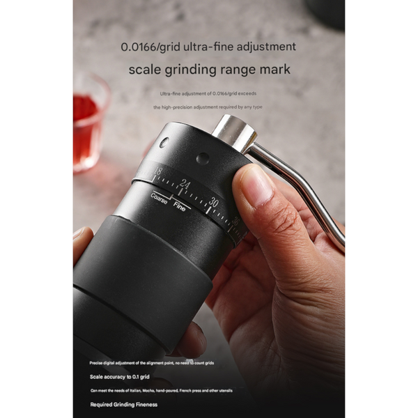 Grey Premium 7 Star Manual Coffee Grinder Portable Bean Mil(R50pro) Coffee Grinders