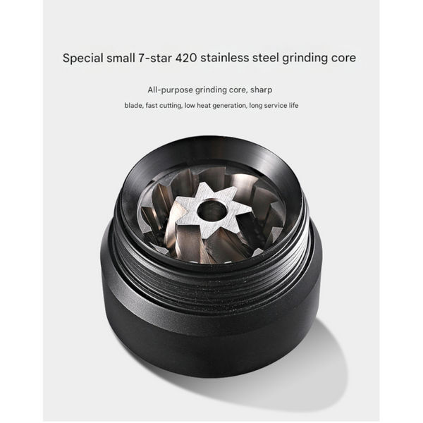 Grey Premium 7 Star Manual Coffee Grinder Portable Bean Mil(R50pro) Coffee Grinders
