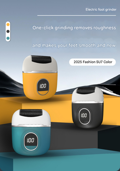 Yellow Smart Digital Electric Foot File Automatic Dead Skin Remover Electric Files & Tools