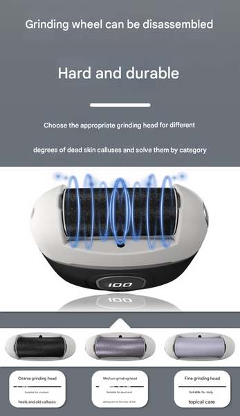 Yellow Smart Digital Electric Foot File Automatic Dead Skin Remover Electric Files & Tools