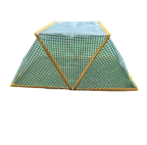 3 Piece Green Foldable Raised Garden Bed Cover Vegetable Plant Protector(80 X 34 X 35 Cm) Raised Garden Beds