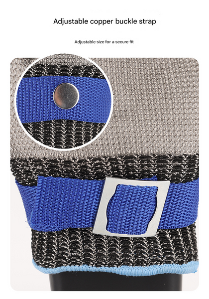 1 Pair Of Silver A9 Grade 316 Stainless Steel Cut Resistant Gloves(Xl) Protective Gloves