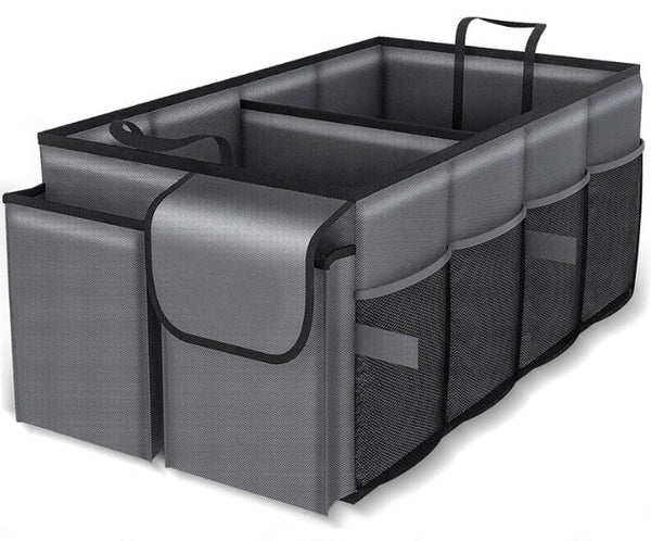 Grey Car Trunk Storage Box Foldable Organizer Car Organisers
