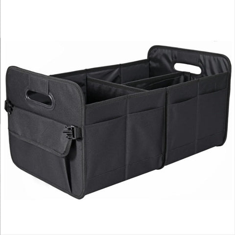Black Car Storage Box Foldable Waterproof Trunk Organizer Car Organisers