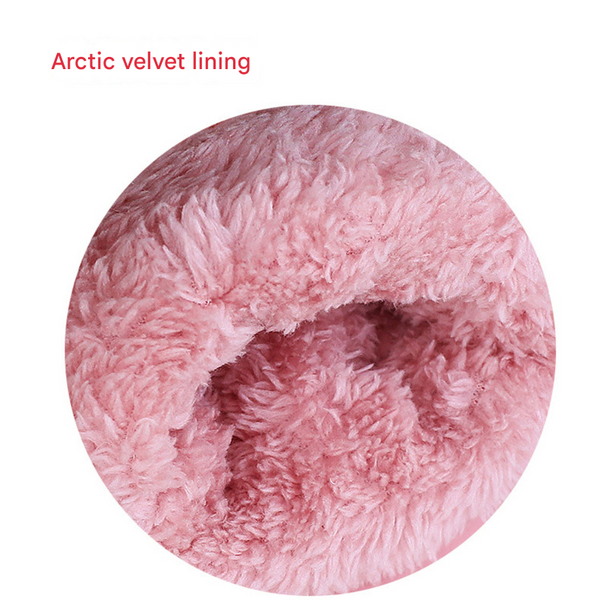 Pink Women's Warm Winter Ski Waterproof & Windproof Touchscreen For Snow Sports Gloves