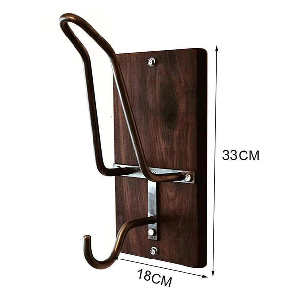 Type Wall Mounted Motorcycle Helmet Holder Heavy Duty Gear Rack With Jacket Hook Coat & Hat Racks