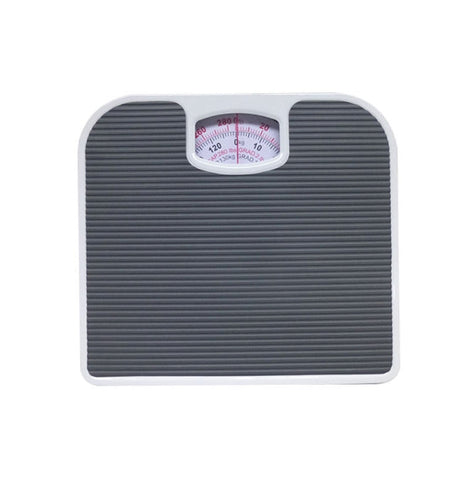 Dark Gray Classic Mechanical Bathroom Scale Battery Free Analog Body Weight With Non Slip Platform Bathroom Scales