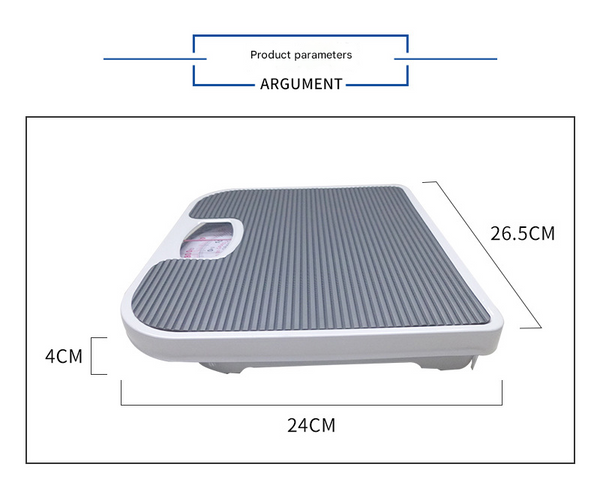 Blue Classic Mechanical Bathroom Scale Battery Free Analog Body Weight With Non Slip Platform Bathroom Scales