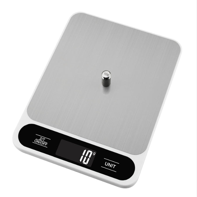White Slim Digital Kitchen Scale High Precision Stainless Steel Food For Baking & Cooking(15Kg) Kitchen Scales