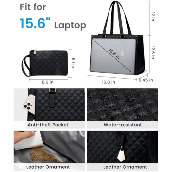 Black Insulated Lunch Bag And Laptop Cooler Perfect For Keeping Food Fresh Lunchboxes