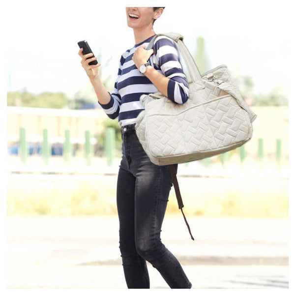 Grey Fashionable Pet Carrier Bag Stylish Handbag For Cats And Small Dogs Pet Transport