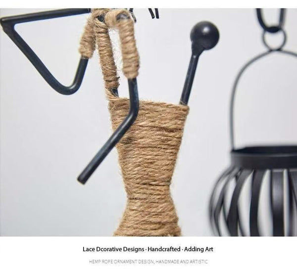 Creative Iron Girl Candle Holder For Nordic Restaurant Table Decorations And Bar Counter Accessories(Style A) Candle Holders & Accessories