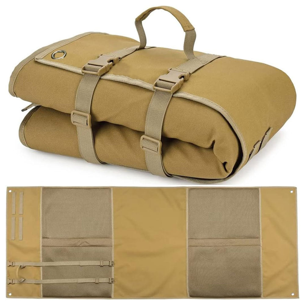 Khaki Tactical Shooting Mat Lightweight Roll Up Ground Pad For Outdoor Range Other Hunting