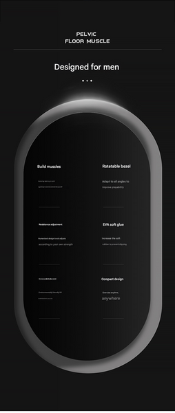 Black Smart Kegel & Thigh Trainer With Digital Counter | Adjustable Resistance Pelvic Floor Strengthener For Home Workouts Thigh Exercisers