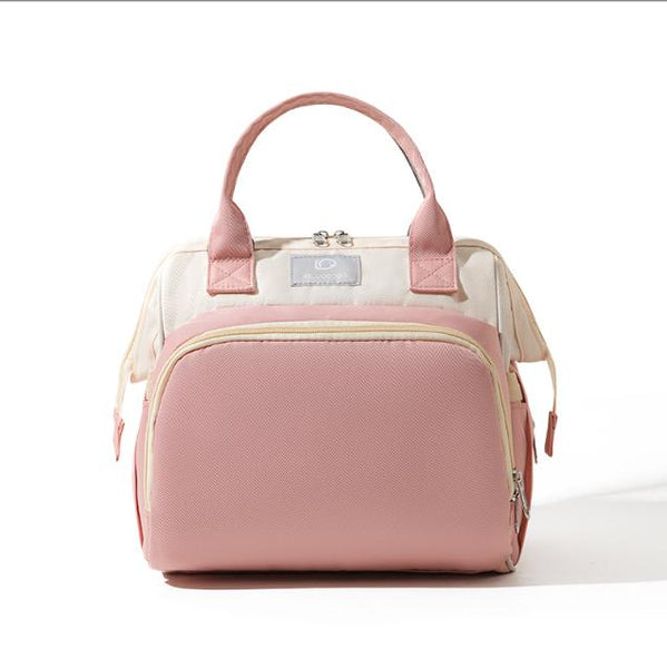 Pink Versatile 3 In 1 Nappy Bag | Convertible Backpack, Tote & Crossbody With Insulated Pockets Nappy Bags