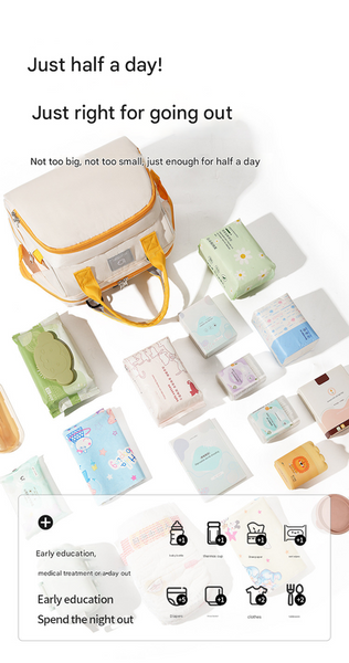 Beige Versatile 3 In 1 Nappy Bag | Convertible Backpack Tote & Crossbody With Insulated Pockets Nappy Bags