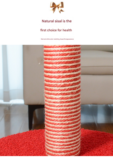 Festive Christmas Tree Cat Scratcher & Condo | 2 In 1 Sisal Post With Cozy Hideaway Bed Furniture & Scratchers