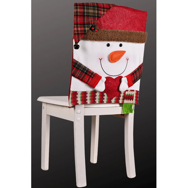 Festive Christmas Dining | Santa Snowman & Reindeer Character Slipcovers Chair Covers