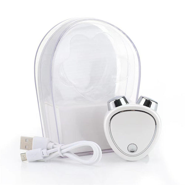 White Ems Microcurrent Facial Lifting Massager Skin Tightening & Sculpting Beauty Tool Massagers