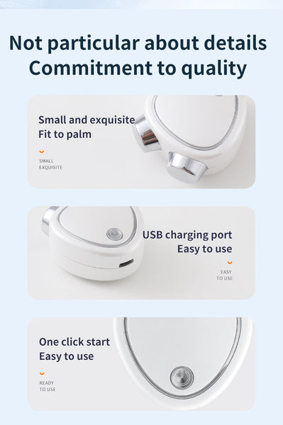 White Ems Microcurrent Facial Lifting Massager Skin Tightening & Sculpting Beauty Tool Massagers