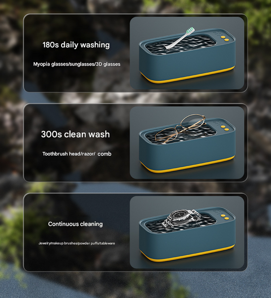 Pink Ultrasonic Cleaner 45Khz Professional High Frequency Cleaning Machine For Jewellery Glasses Watches And Makeup Brushes Cleaners & Polish