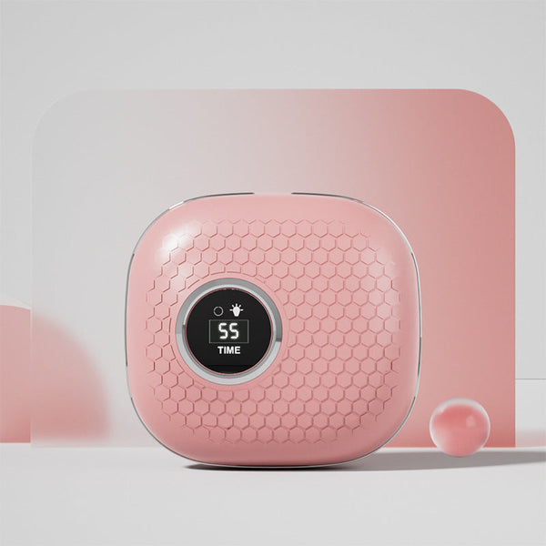 Pink Ultrasonic Contact Lens Cleaner Automatic Electric Cleaning Case With Led Makeup Mirror Usb Rechargeable Contact Lens Storage & Equipment