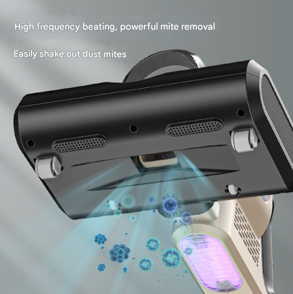 Khaki High Power Wireless Uv Sterilization Mite Removal Vacuum Cleaner Powerful Suction And Deep Cleaning For Home Use Vacuum Cleaners